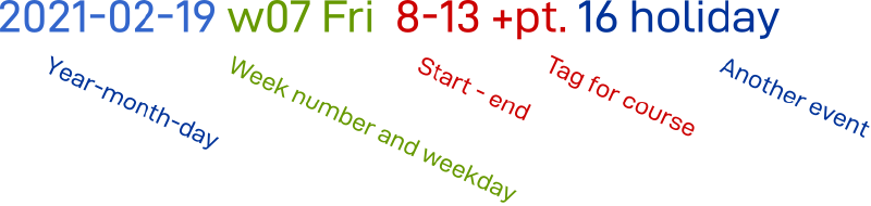 Calendar.txt syntax.